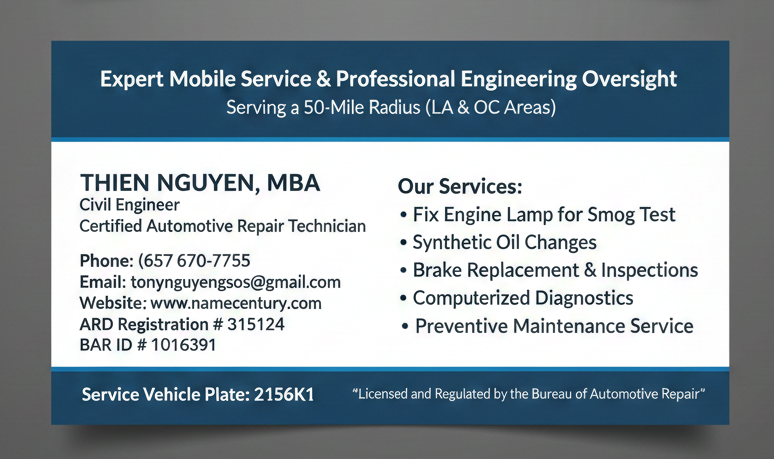 Auto Repair Dealer - Name Century LLC